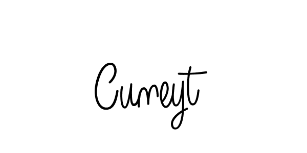 Use a signature maker to create a handwritten signature online. With this signature software, you can design (Angelique-Rose-font-FFP) your own signature for name Cuneyt. Cuneyt signature style 5 images and pictures png