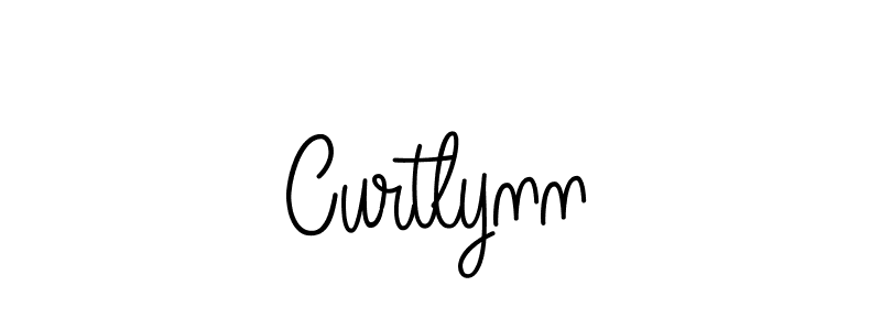 How to make Curtlynn name signature. Use Angelique-Rose-font-FFP style for creating short signs online. This is the latest handwritten sign. Curtlynn signature style 5 images and pictures png