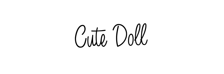 The best way (Angelique-Rose-font-FFP) to make a short signature is to pick only two or three words in your name. The name Cute Doll include a total of six letters. For converting this name. Cute Doll signature style 5 images and pictures png