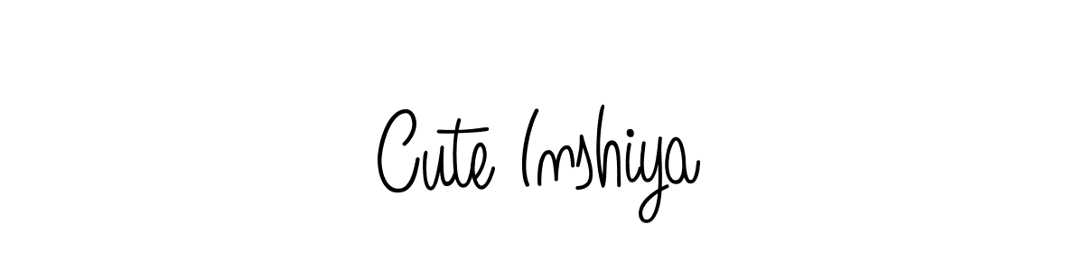 Angelique-Rose-font-FFP is a professional signature style that is perfect for those who want to add a touch of class to their signature. It is also a great choice for those who want to make their signature more unique. Get Cute Inshiya name to fancy signature for free. Cute Inshiya signature style 5 images and pictures png