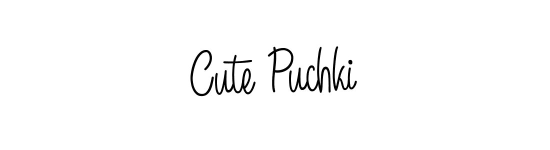 Once you've used our free online signature maker to create your best signature Angelique-Rose-font-FFP style, it's time to enjoy all of the benefits that Cute Puchki name signing documents. Cute Puchki signature style 5 images and pictures png