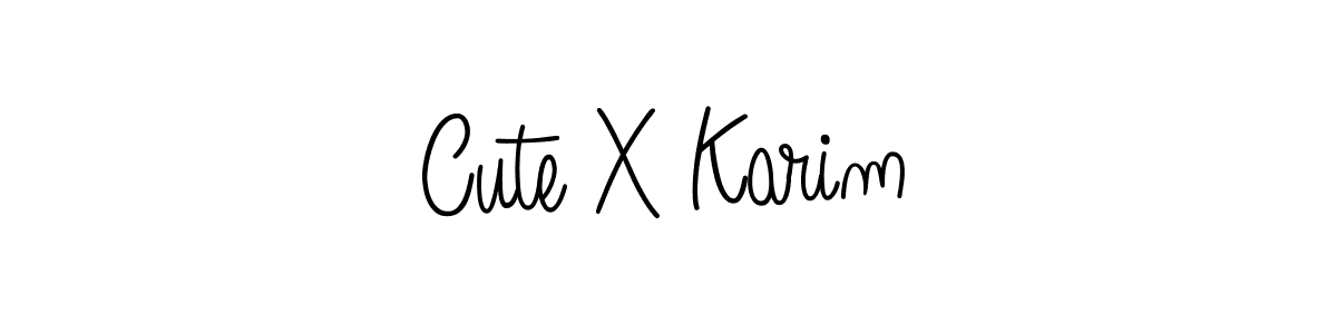 Best and Professional Signature Style for Cute X Karim. Angelique-Rose-font-FFP Best Signature Style Collection. Cute X Karim signature style 5 images and pictures png