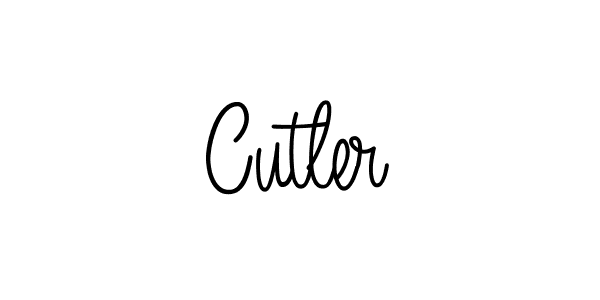 Use a signature maker to create a handwritten signature online. With this signature software, you can design (Angelique-Rose-font-FFP) your own signature for name Cutler. Cutler signature style 5 images and pictures png