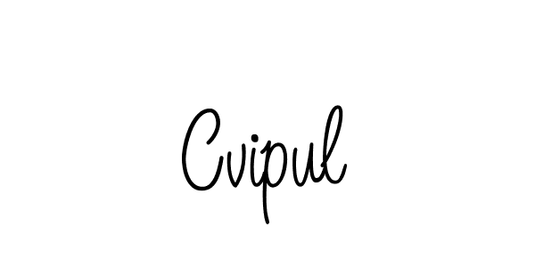 The best way (Angelique-Rose-font-FFP) to make a short signature is to pick only two or three words in your name. The name Cvipul include a total of six letters. For converting this name. Cvipul signature style 5 images and pictures png