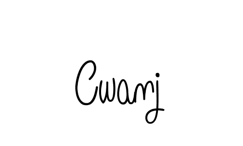 How to Draw Cwanj signature style? Angelique-Rose-font-FFP is a latest design signature styles for name Cwanj. Cwanj signature style 5 images and pictures png