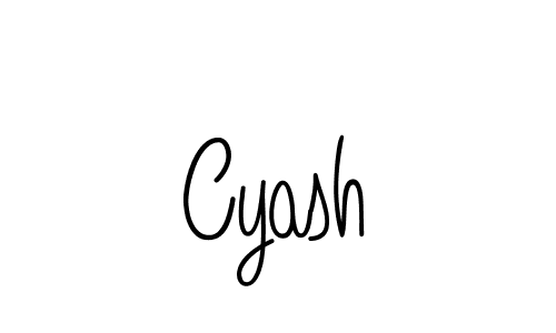 Make a beautiful signature design for name Cyash. Use this online signature maker to create a handwritten signature for free. Cyash signature style 5 images and pictures png