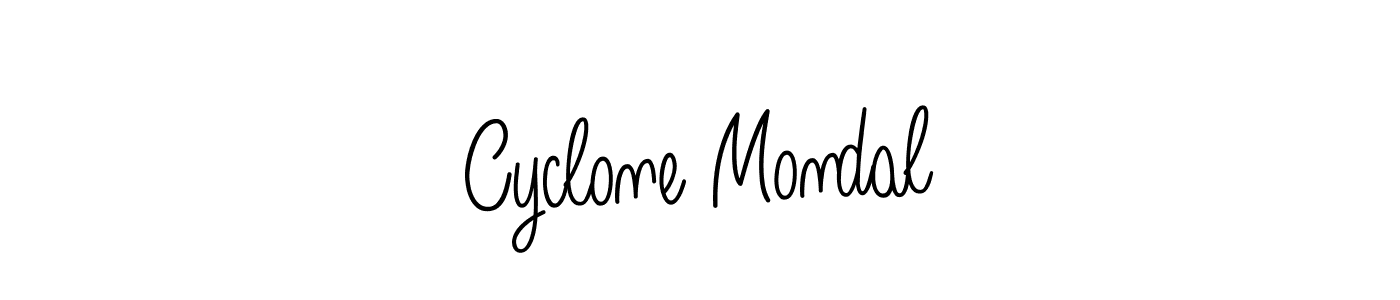 You should practise on your own different ways (Angelique-Rose-font-FFP) to write your name (Cyclone Mondal) in signature. don't let someone else do it for you. Cyclone Mondal signature style 5 images and pictures png