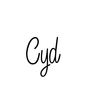 Design your own signature with our free online signature maker. With this signature software, you can create a handwritten (Angelique-Rose-font-FFP) signature for name Cyd. Cyd signature style 5 images and pictures png