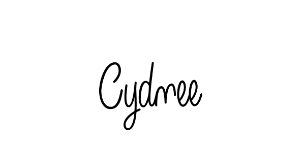 Make a beautiful signature design for name Cydnee. With this signature (Angelique-Rose-font-FFP) style, you can create a handwritten signature for free. Cydnee signature style 5 images and pictures png