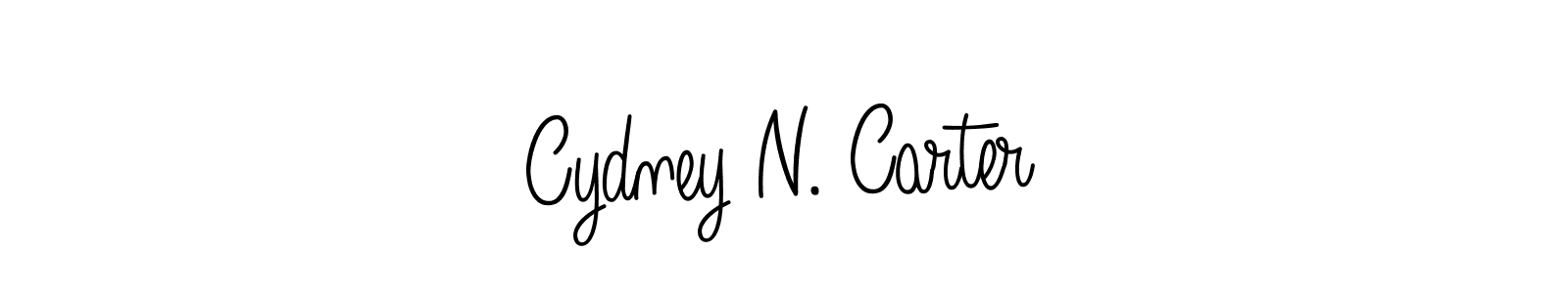 Design your own signature with our free online signature maker. With this signature software, you can create a handwritten (Angelique-Rose-font-FFP) signature for name Cydney N. Carter. Cydney N. Carter signature style 5 images and pictures png