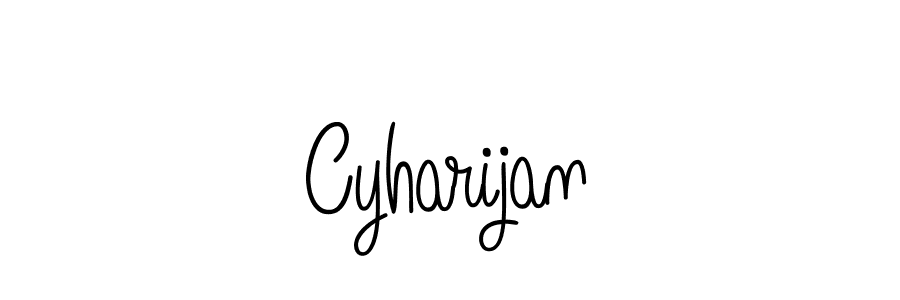 You should practise on your own different ways (Angelique-Rose-font-FFP) to write your name (Cyharijan) in signature. don't let someone else do it for you. Cyharijan signature style 5 images and pictures png