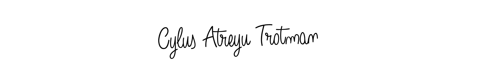 Create a beautiful signature design for name Cylus Atreyu Trotman. With this signature (Angelique-Rose-font-FFP) fonts, you can make a handwritten signature for free. Cylus Atreyu Trotman signature style 5 images and pictures png