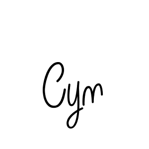Design your own signature with our free online signature maker. With this signature software, you can create a handwritten (Angelique-Rose-font-FFP) signature for name Cyn. Cyn signature style 5 images and pictures png