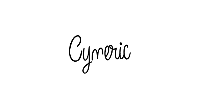 How to Draw Cyneric signature style? Angelique-Rose-font-FFP is a latest design signature styles for name Cyneric. Cyneric signature style 5 images and pictures png