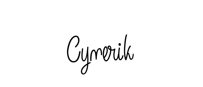 Design your own signature with our free online signature maker. With this signature software, you can create a handwritten (Angelique-Rose-font-FFP) signature for name Cynerik. Cynerik signature style 5 images and pictures png