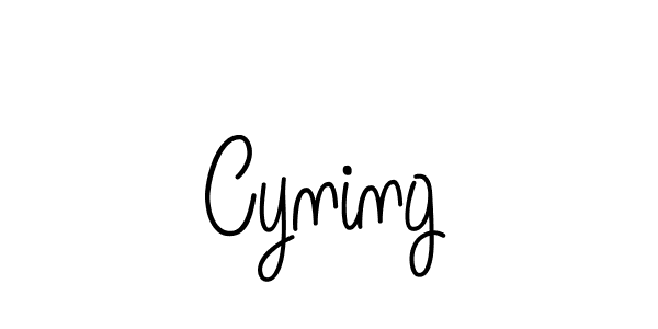 How to make Cyning signature? Angelique-Rose-font-FFP is a professional autograph style. Create handwritten signature for Cyning name. Cyning signature style 5 images and pictures png
