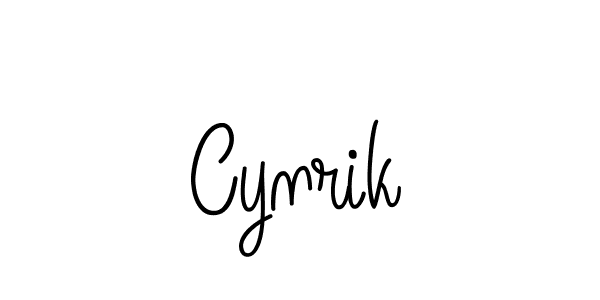 Cynrik stylish signature style. Best Handwritten Sign (Angelique-Rose-font-FFP) for my name. Handwritten Signature Collection Ideas for my name Cynrik. Cynrik signature style 5 images and pictures png