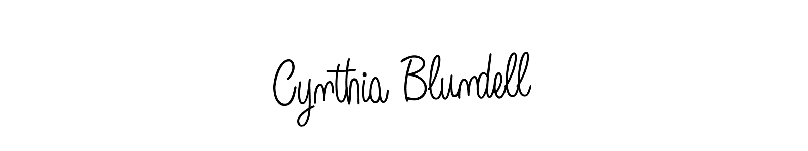 Design your own signature with our free online signature maker. With this signature software, you can create a handwritten (Angelique-Rose-font-FFP) signature for name Cynthia Blundell. Cynthia Blundell signature style 5 images and pictures png