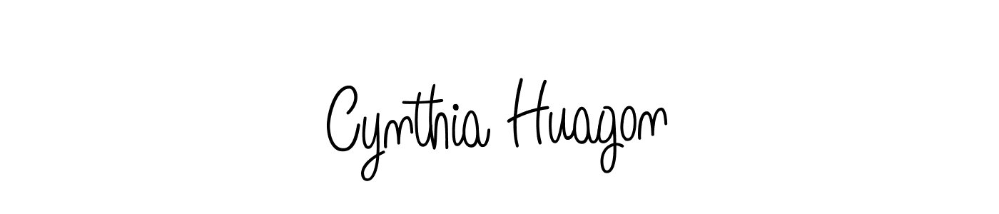 Cynthia Huagon stylish signature style. Best Handwritten Sign (Angelique-Rose-font-FFP) for my name. Handwritten Signature Collection Ideas for my name Cynthia Huagon. Cynthia Huagon signature style 5 images and pictures png