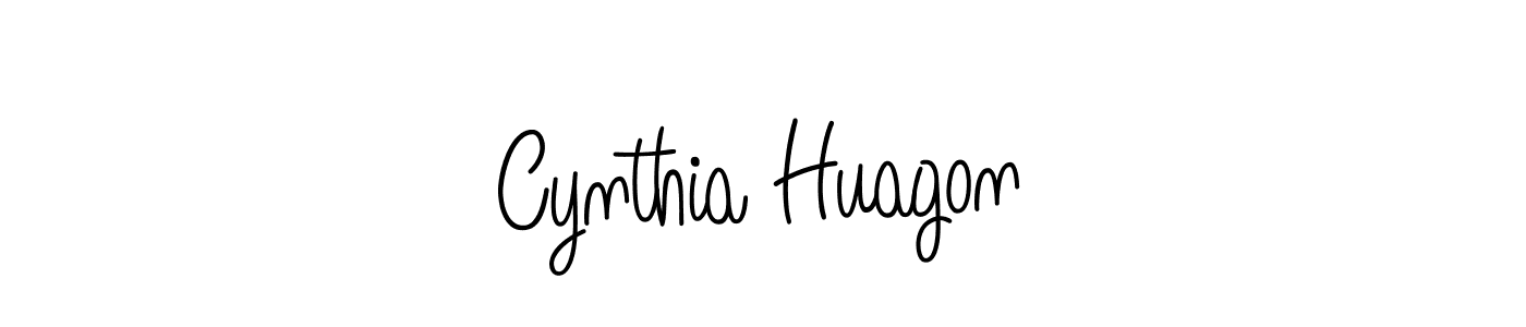 Cynthia Huagon stylish signature style. Best Handwritten Sign (Angelique-Rose-font-FFP) for my name. Handwritten Signature Collection Ideas for my name Cynthia Huagon. Cynthia Huagon signature style 5 images and pictures png