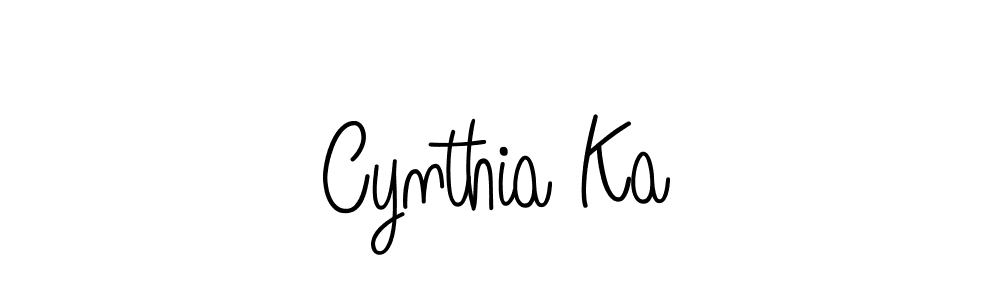 The best way (Angelique-Rose-font-FFP) to make a short signature is to pick only two or three words in your name. The name Cynthia Ka include a total of six letters. For converting this name. Cynthia Ka signature style 5 images and pictures png