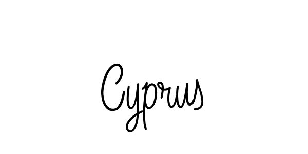 Make a beautiful signature design for name Cyprus. With this signature (Angelique-Rose-font-FFP) style, you can create a handwritten signature for free. Cyprus signature style 5 images and pictures png