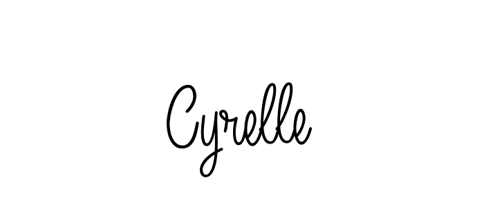 Create a beautiful signature design for name Cyrelle. With this signature (Angelique-Rose-font-FFP) fonts, you can make a handwritten signature for free. Cyrelle signature style 5 images and pictures png