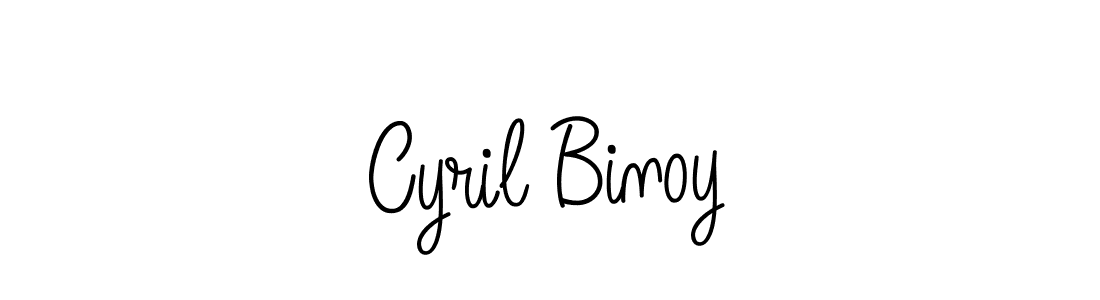 You should practise on your own different ways (Angelique-Rose-font-FFP) to write your name (Cyril Binoy) in signature. don't let someone else do it for you. Cyril Binoy signature style 5 images and pictures png