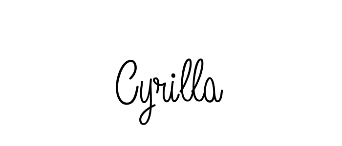 How to Draw Cyrilla signature style? Angelique-Rose-font-FFP is a latest design signature styles for name Cyrilla. Cyrilla signature style 5 images and pictures png