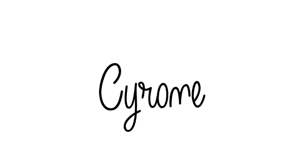 How to make Cyrone signature? Angelique-Rose-font-FFP is a professional autograph style. Create handwritten signature for Cyrone name. Cyrone signature style 5 images and pictures png