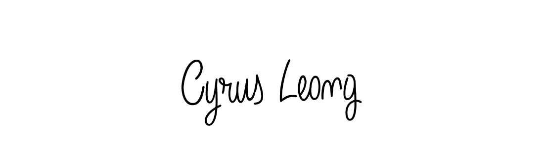 The best way (Angelique-Rose-font-FFP) to make a short signature is to pick only two or three words in your name. The name Cyrus Leong include a total of six letters. For converting this name. Cyrus Leong signature style 5 images and pictures png