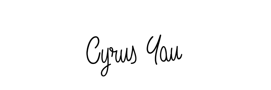 How to Draw Cyrus Yau signature style? Angelique-Rose-font-FFP is a latest design signature styles for name Cyrus Yau. Cyrus Yau signature style 5 images and pictures png