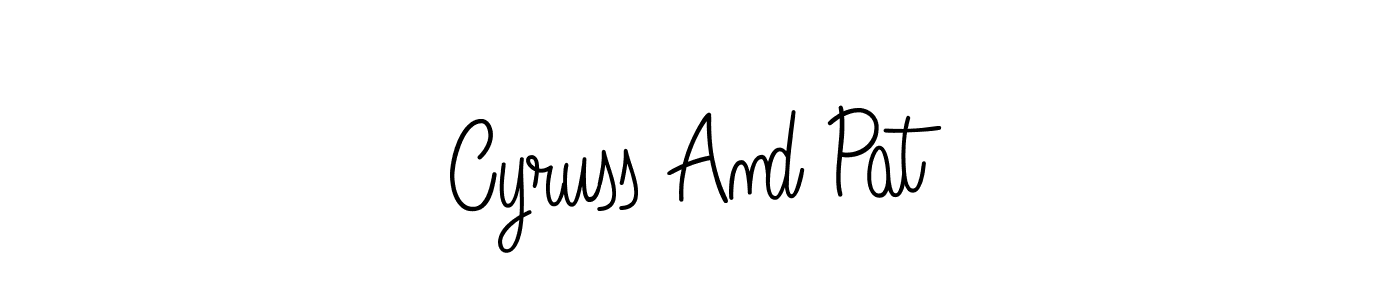 Check out images of Autograph of Cyruss And Pat name. Actor Cyruss And Pat Signature Style. Angelique-Rose-font-FFP is a professional sign style online. Cyruss And Pat signature style 5 images and pictures png