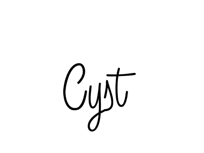 How to make Cyst name signature. Use Angelique-Rose-font-FFP style for creating short signs online. This is the latest handwritten sign. Cyst signature style 5 images and pictures png