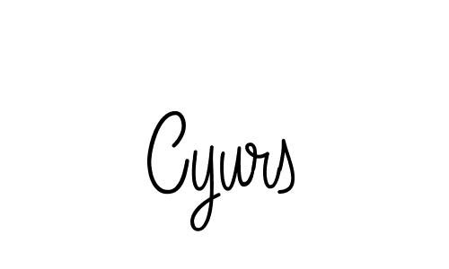 How to make Cyurs signature? Angelique-Rose-font-FFP is a professional autograph style. Create handwritten signature for Cyurs name. Cyurs signature style 5 images and pictures png