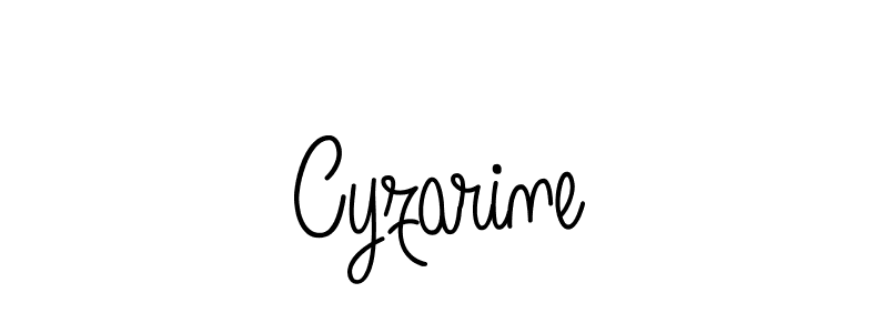 You should practise on your own different ways (Angelique-Rose-font-FFP) to write your name (Cyzarine) in signature. don't let someone else do it for you. Cyzarine signature style 5 images and pictures png