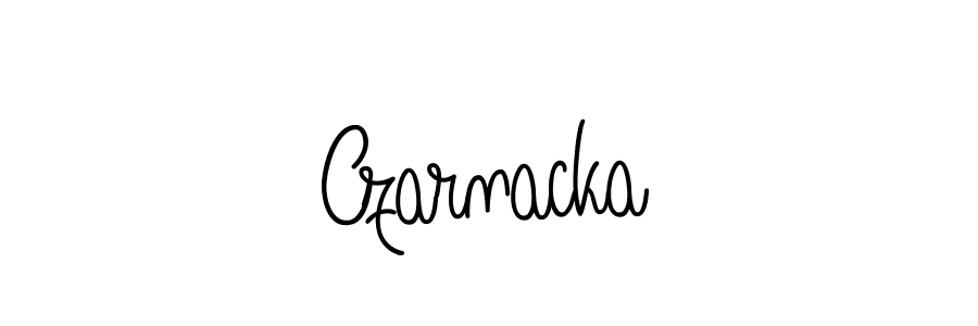 Make a beautiful signature design for name Czarnacka. With this signature (Angelique-Rose-font-FFP) style, you can create a handwritten signature for free. Czarnacka signature style 5 images and pictures png