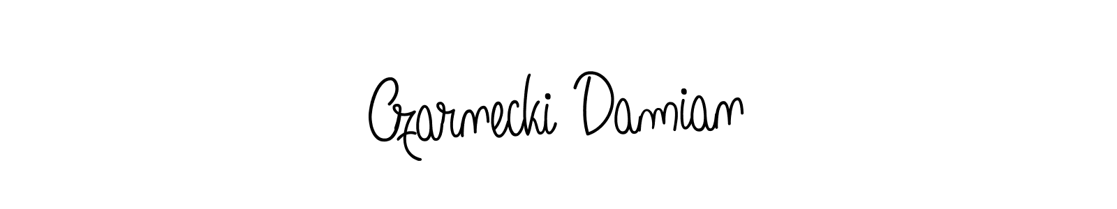 How to make Czarnecki Damian name signature. Use Angelique-Rose-font-FFP style for creating short signs online. This is the latest handwritten sign. Czarnecki Damian signature style 5 images and pictures png