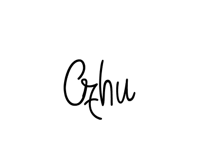 You should practise on your own different ways (Angelique-Rose-font-FFP) to write your name (Czhu) in signature. don't let someone else do it for you. Czhu signature style 5 images and pictures png