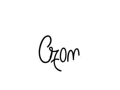 Create a beautiful signature design for name Czon. With this signature (Angelique-Rose-font-FFP) fonts, you can make a handwritten signature for free. Czon signature style 5 images and pictures png