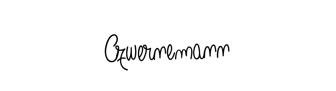 You should practise on your own different ways (Angelique-Rose-font-FFP) to write your name (Czwernemann) in signature. don't let someone else do it for you. Czwernemann signature style 5 images and pictures png