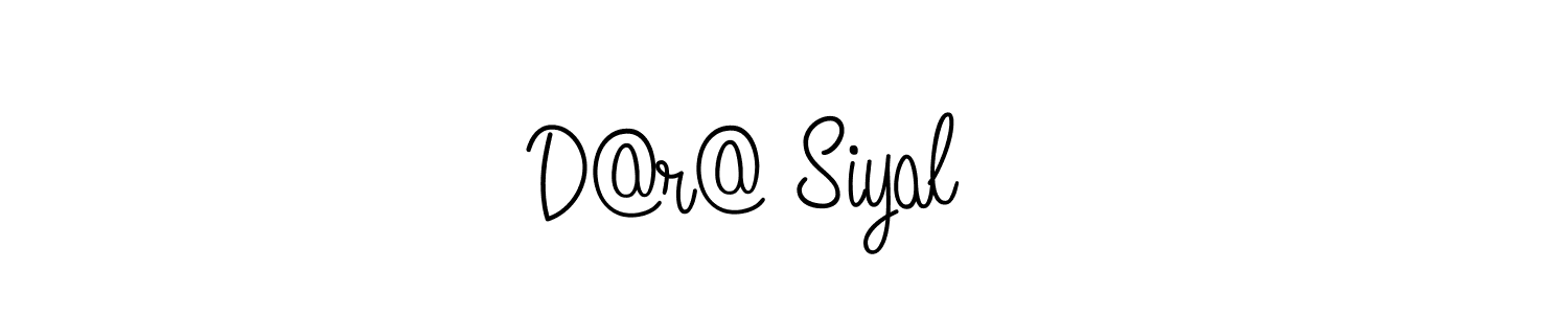 The best way (Angelique-Rose-font-FFP) to make a short signature is to pick only two or three words in your name. The name D@r@ Siyalπ∆ include a total of six letters. For converting this name. D@r@ Siyalπ∆ signature style 5 images and pictures png