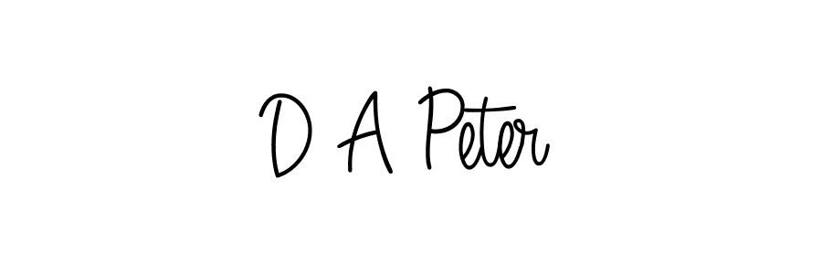 Use a signature maker to create a handwritten signature online. With this signature software, you can design (Angelique-Rose-font-FFP) your own signature for name D A Peter. D A Peter signature style 5 images and pictures png
