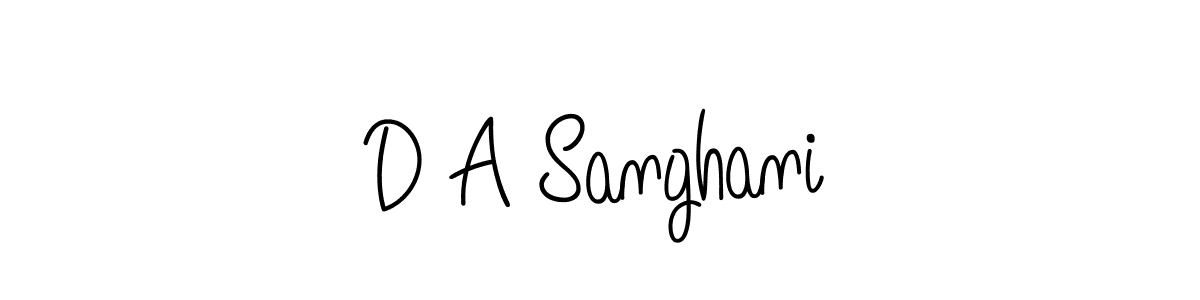 Once you've used our free online signature maker to create your best signature Angelique-Rose-font-FFP style, it's time to enjoy all of the benefits that D A Sanghani name signing documents. D A Sanghani signature style 5 images and pictures png
