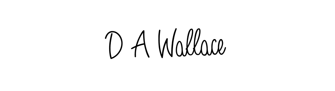 The best way (Angelique-Rose-font-FFP) to make a short signature is to pick only two or three words in your name. The name D A Wallace include a total of six letters. For converting this name. D A Wallace signature style 5 images and pictures png