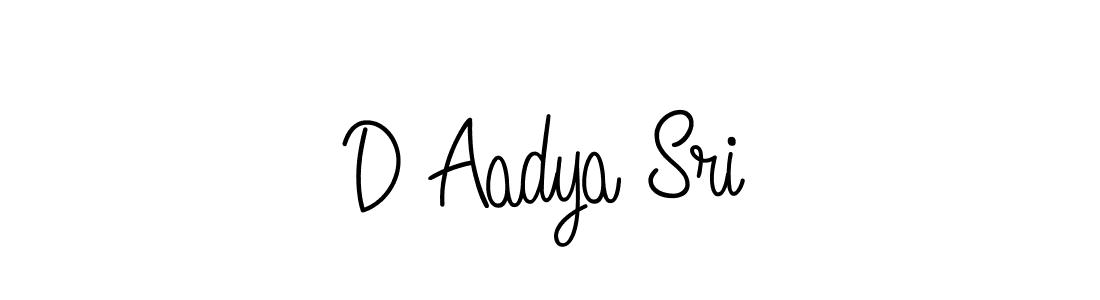 How to make D Aadya Sri name signature. Use Angelique-Rose-font-FFP style for creating short signs online. This is the latest handwritten sign. D Aadya Sri signature style 5 images and pictures png