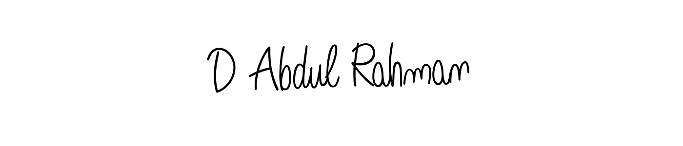 Also You can easily find your signature by using the search form. We will create D Abdul Rahman name handwritten signature images for you free of cost using Angelique-Rose-font-FFP sign style. D Abdul Rahman signature style 5 images and pictures png