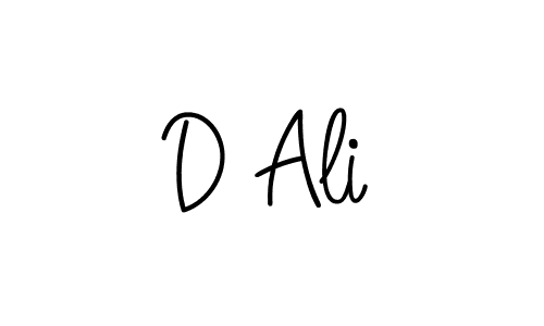 Also we have D Ali name is the best signature style. Create professional handwritten signature collection using Angelique-Rose-font-FFP autograph style. D Ali signature style 5 images and pictures png