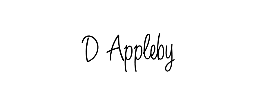 Create a beautiful signature design for name D Appleby. With this signature (Angelique-Rose-font-FFP) fonts, you can make a handwritten signature for free. D Appleby signature style 5 images and pictures png
