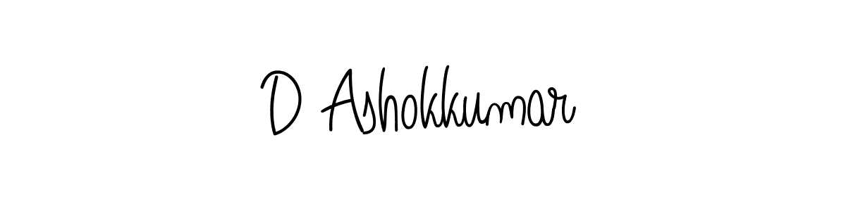 The best way (Angelique-Rose-font-FFP) to make a short signature is to pick only two or three words in your name. The name D Ashokkumar include a total of six letters. For converting this name. D Ashokkumar signature style 5 images and pictures png